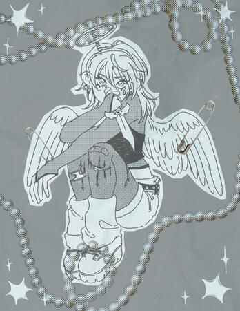 Fallen Angel - OC print